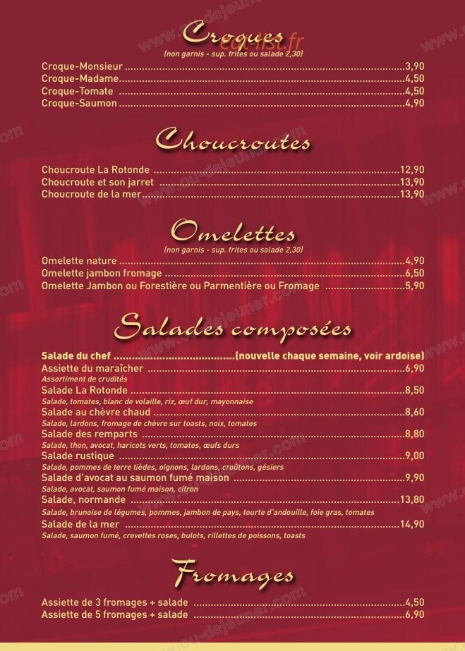 La Rotonde — carte page 4