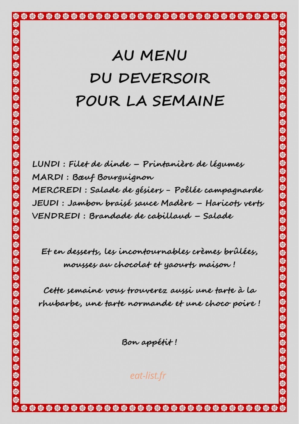 Le Déversoir — carte page 1