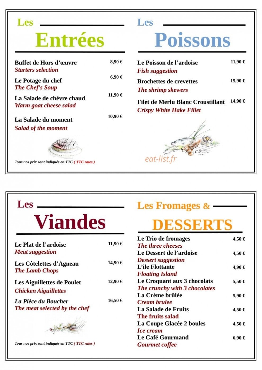 Lunotel — carte page 2