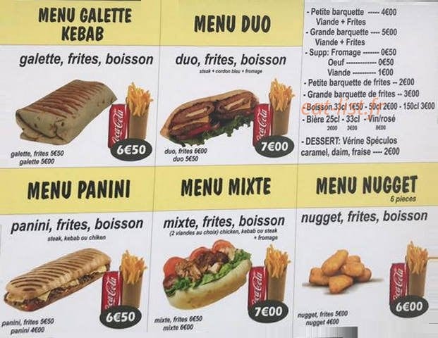 Marmara Kebab 2 — carte page 1