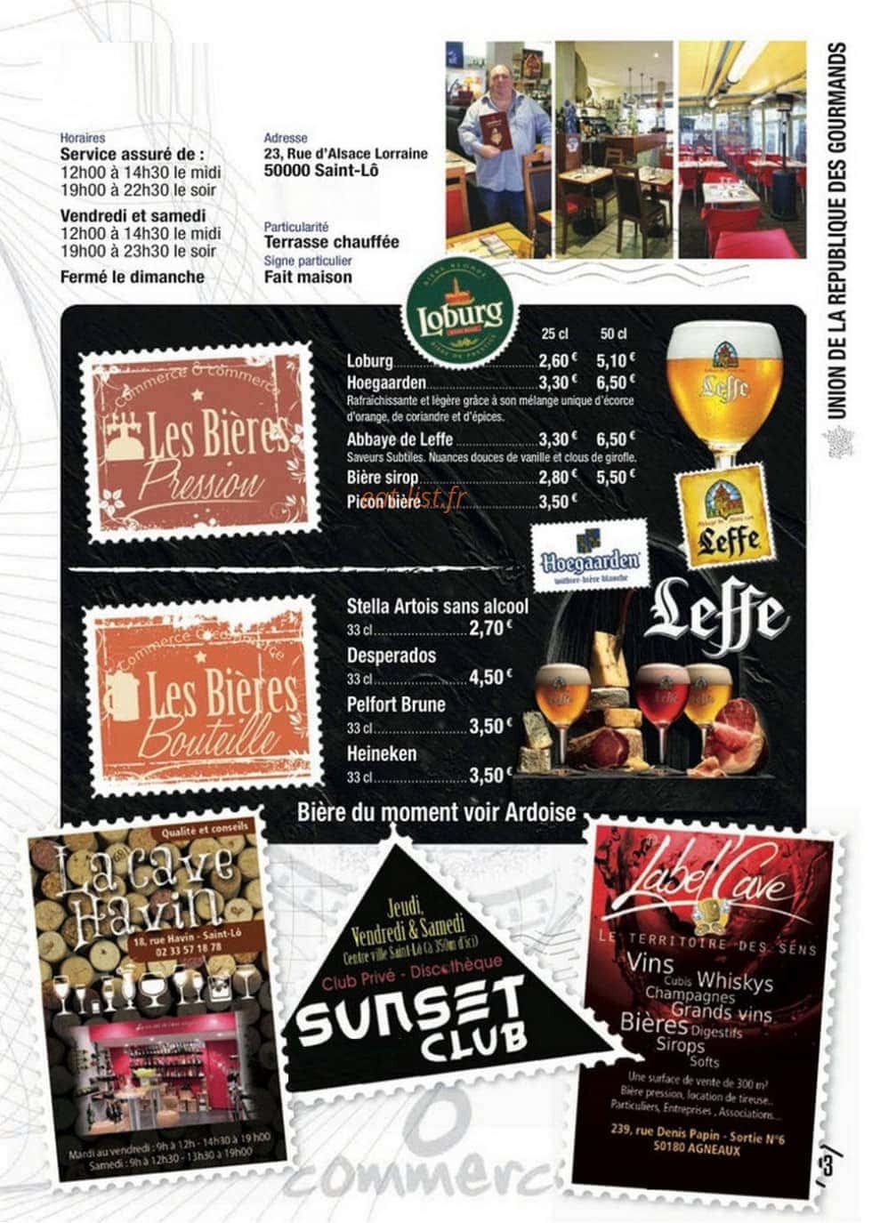 Ô commerce — carte page 3