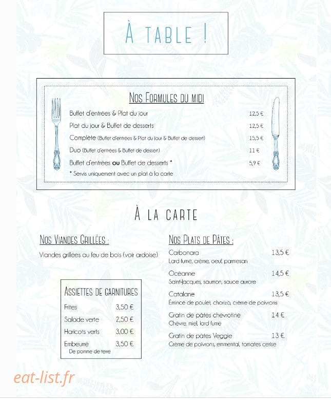 Restaurant Killian — carte page 4