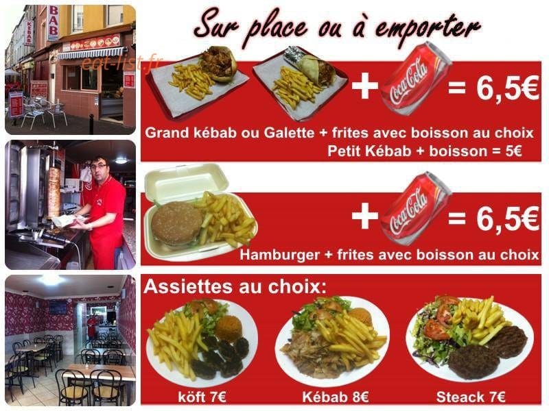 Bodrum Kebab — carte page 1