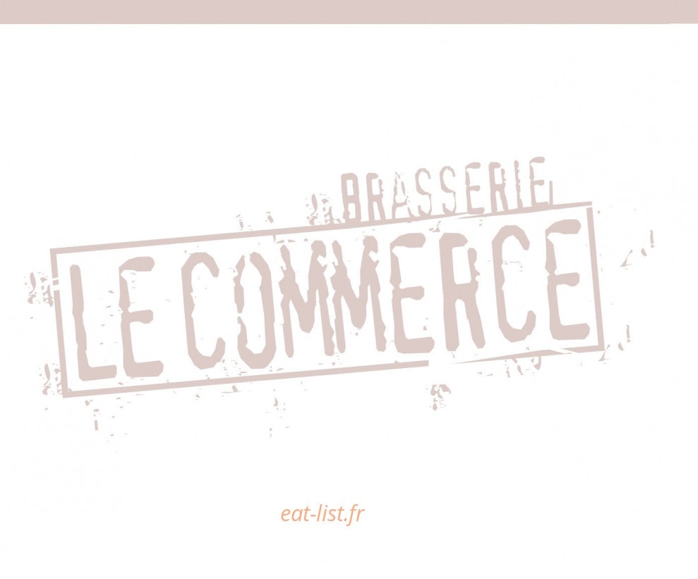 Brasserie Le Commerce — carte page 1