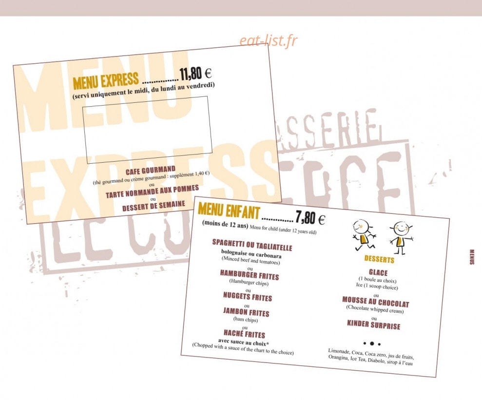 Brasserie Le Commerce — carte page 11