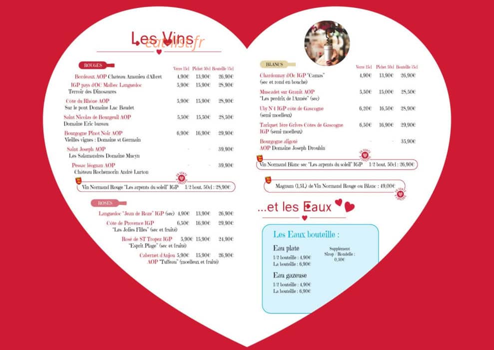 Café du port — carte page 10