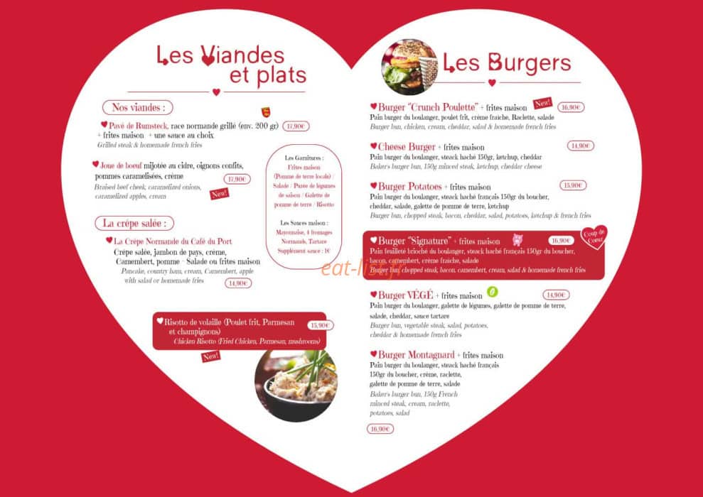 Café du port — carte page 7