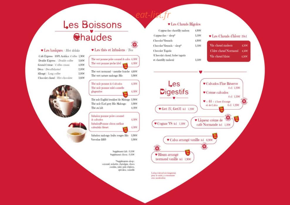 Café du port — carte page 14