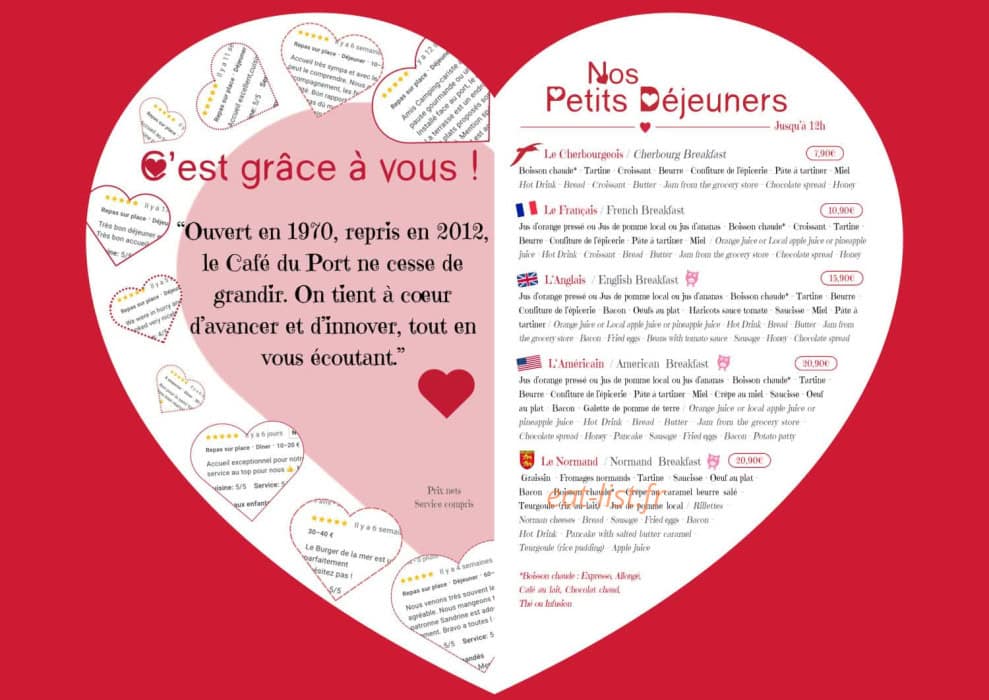 Café du port — carte page 2