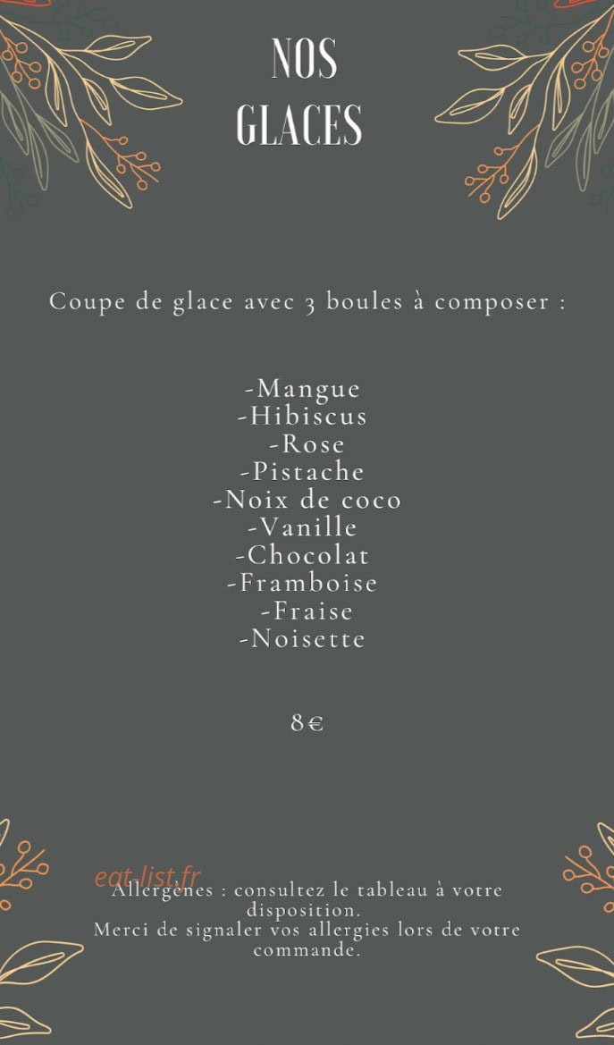 Le Coin Libanais — carte page 5