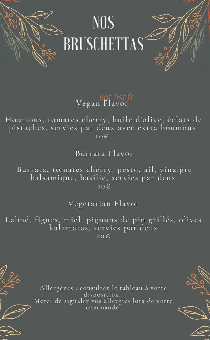Le Coin Libanais — carte page 4