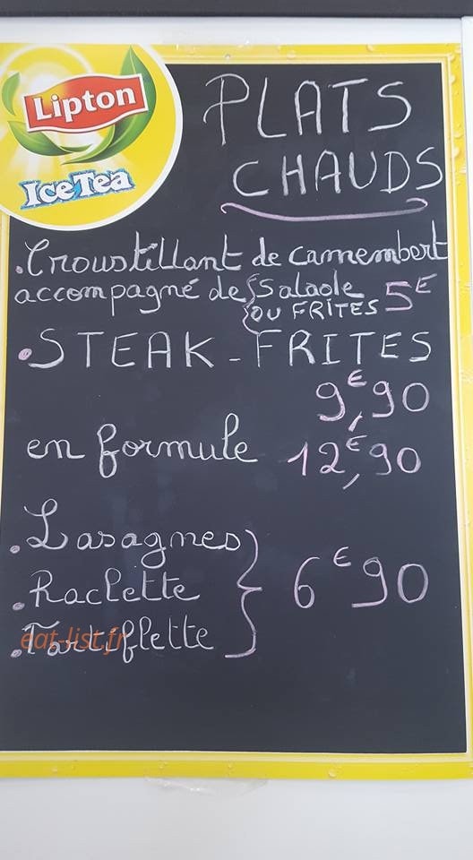 Le Fournil de Léon — carte page 1