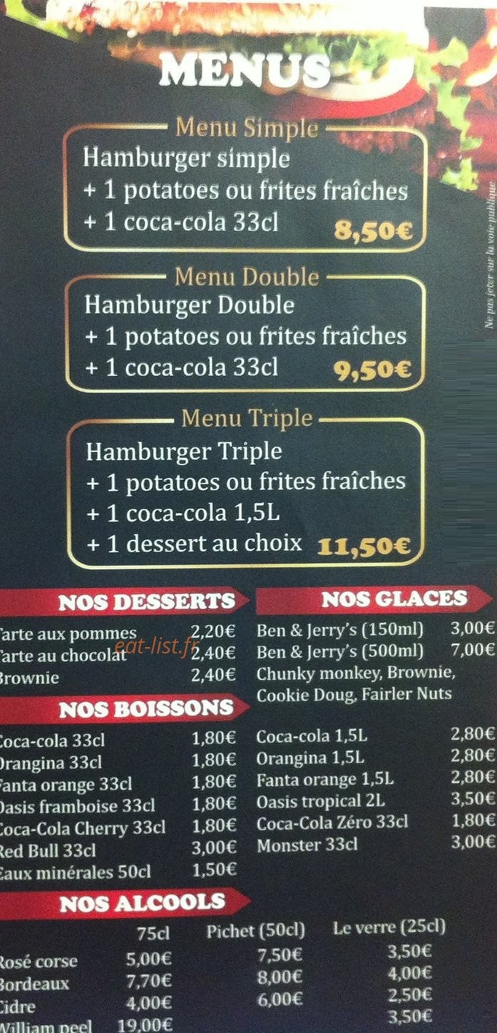 Lucky Pizzas — carte page 3