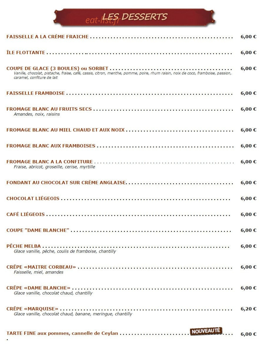 Maitre Corbeau — carte page 9