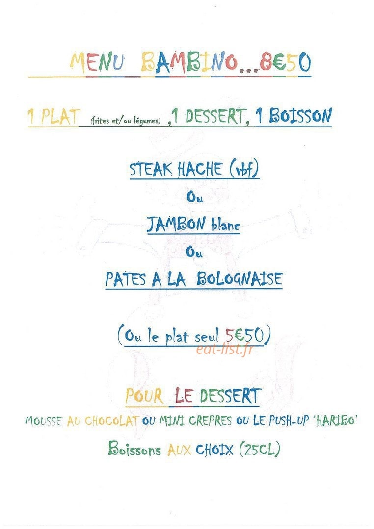 Pizzeria Le Mistral — carte page 5