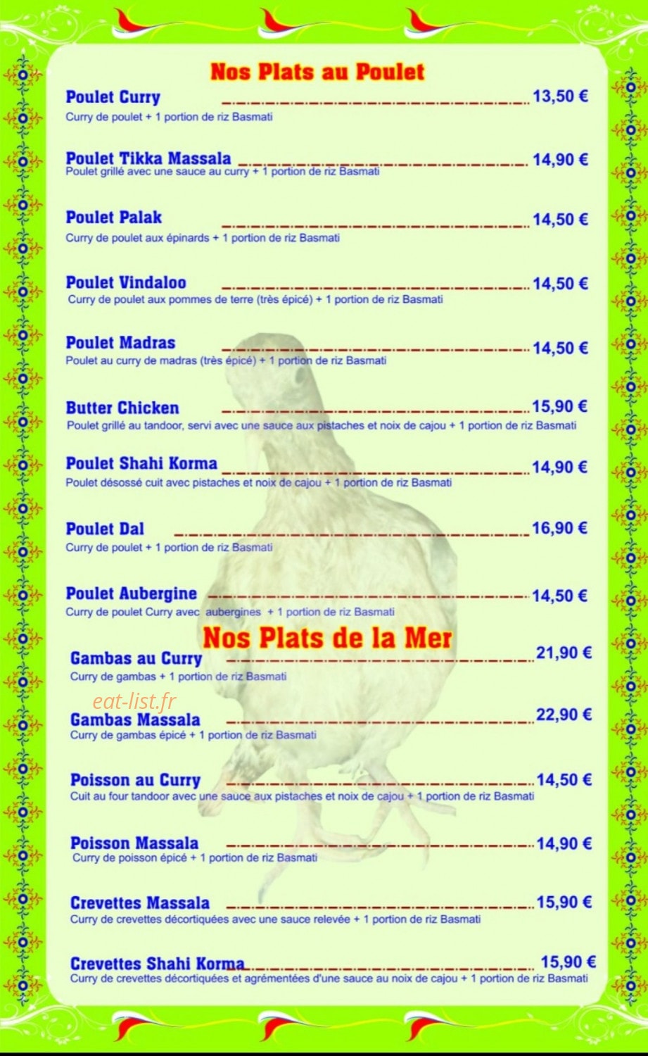 Restaurant Supra — carte page 4