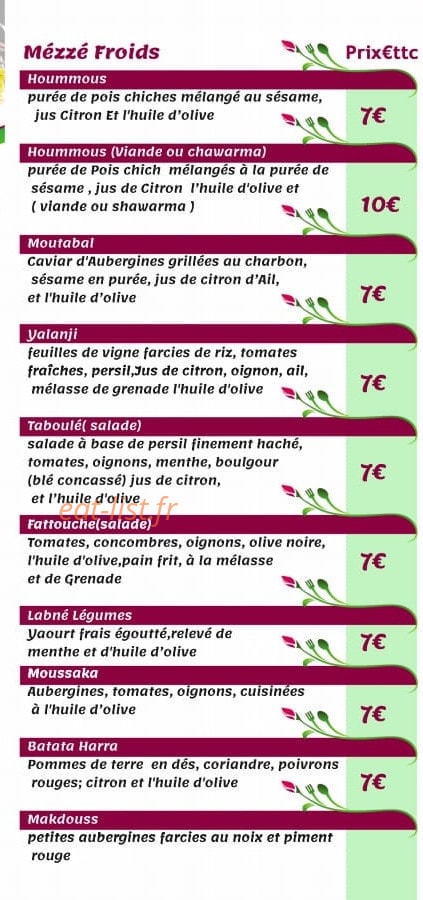 Rose De Damas — carte page 3