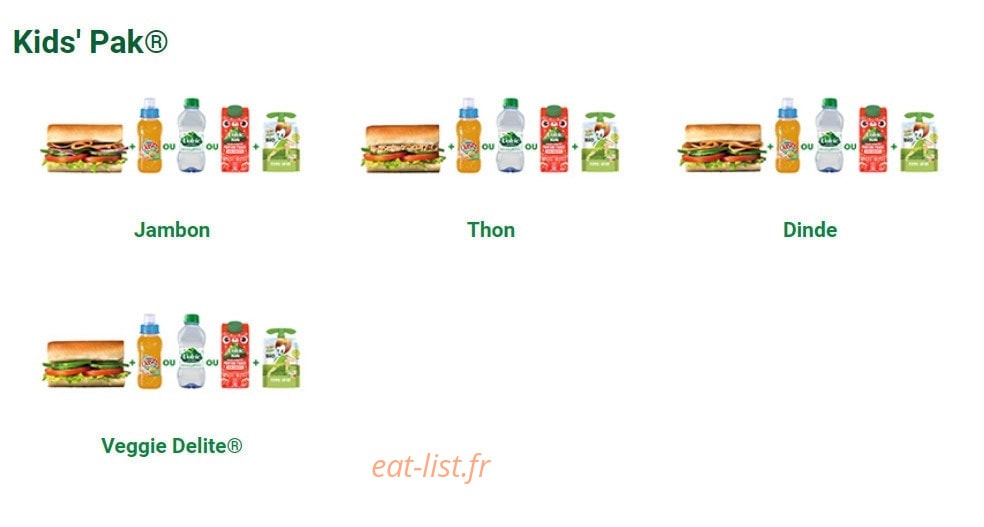 Subway — carte page 4