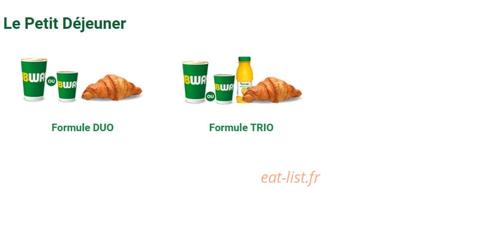 Subway — carte page 5