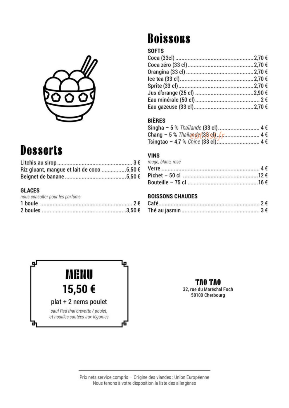 Tao Tao — carte page 2