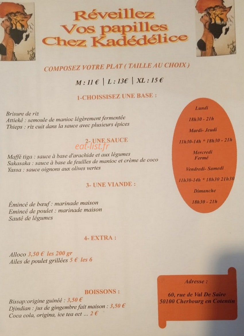 Kadédélice — carte page 1