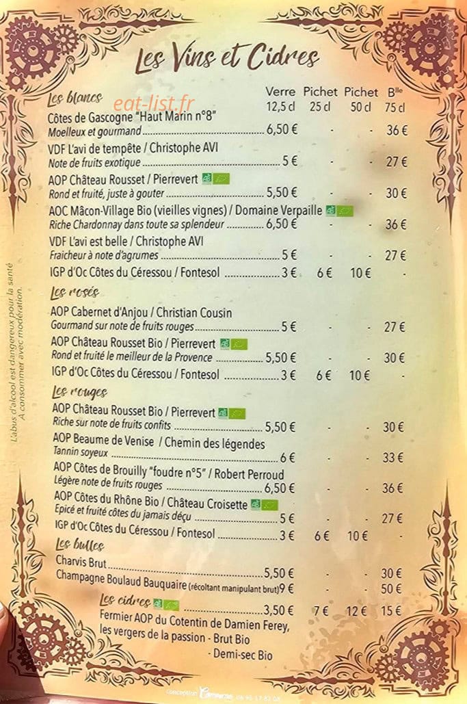 Le Rockambol — carte page 4
