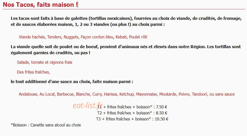 Au Local — carte page 4