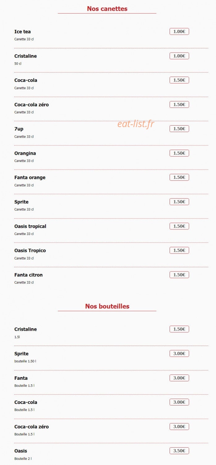 Au Local — carte page 8