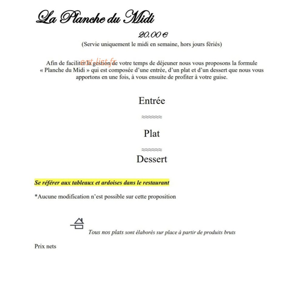 Face à La Mer — carte page 1
