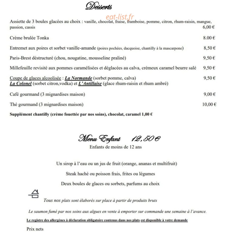 Face à La Mer — carte page 3