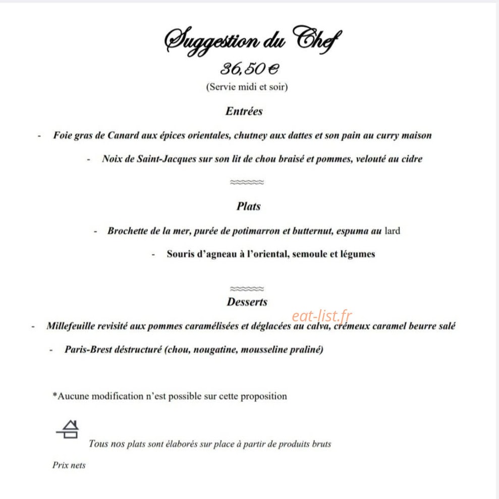 Face à La Mer — carte page 4