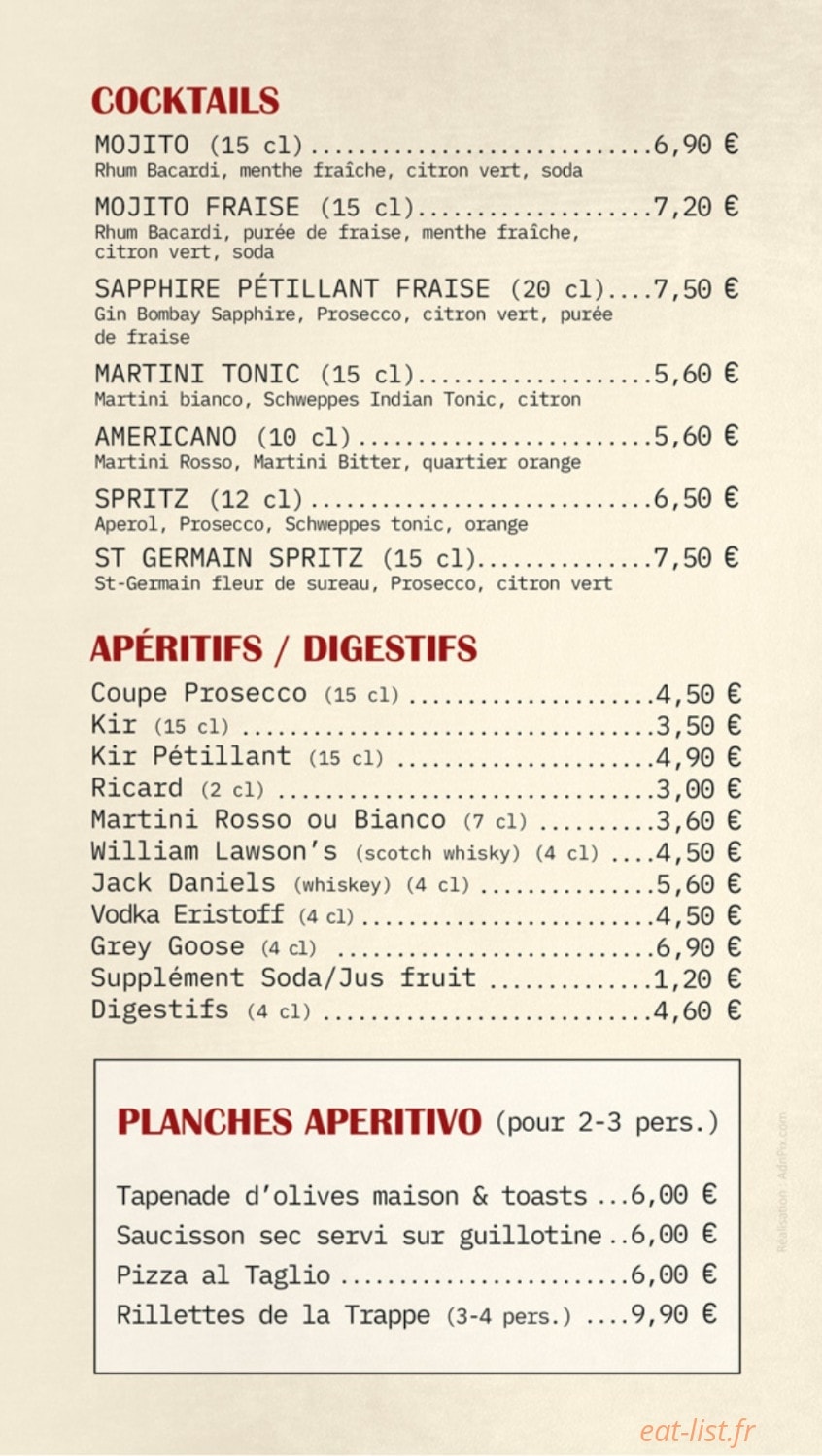 Le Caffe — carte page 5