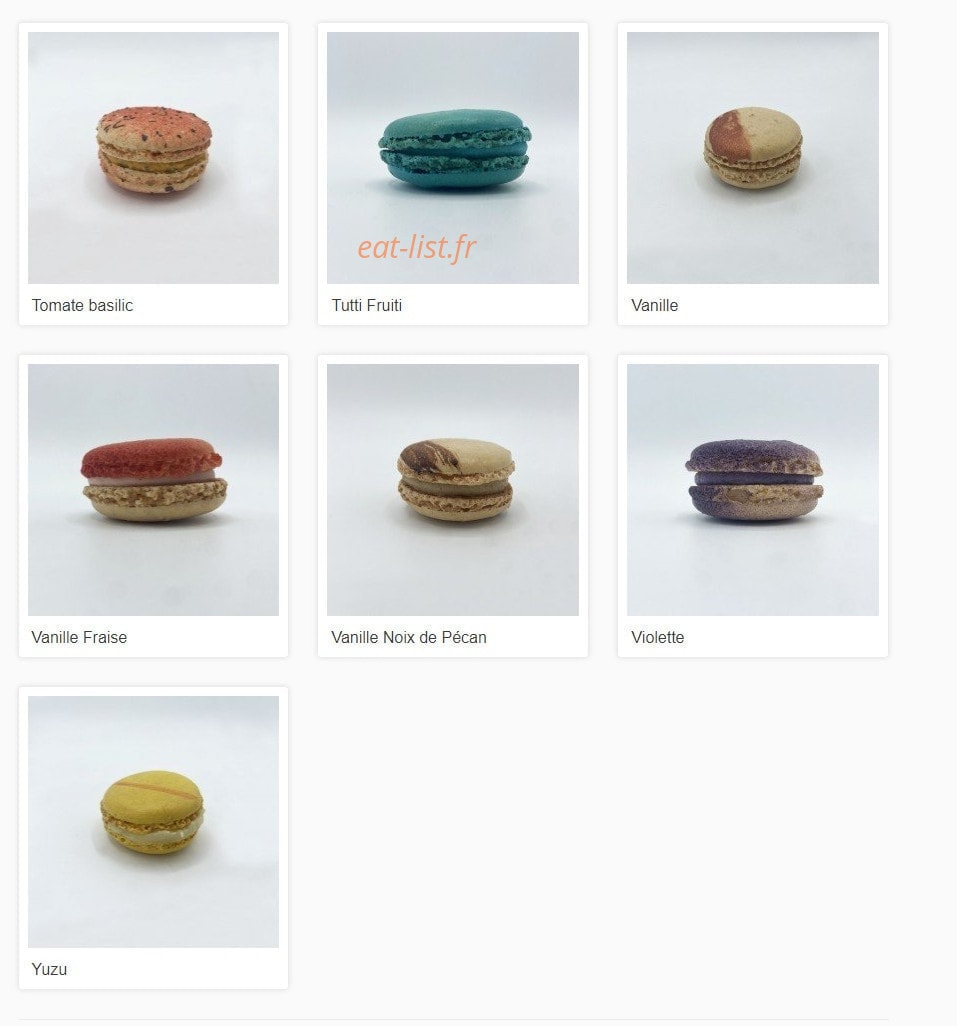 Le Monde du Macaron — carte page 8