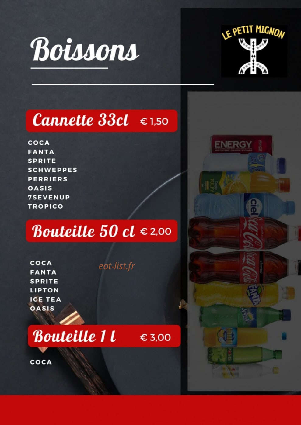 Le Petit Mignon — carte page 5