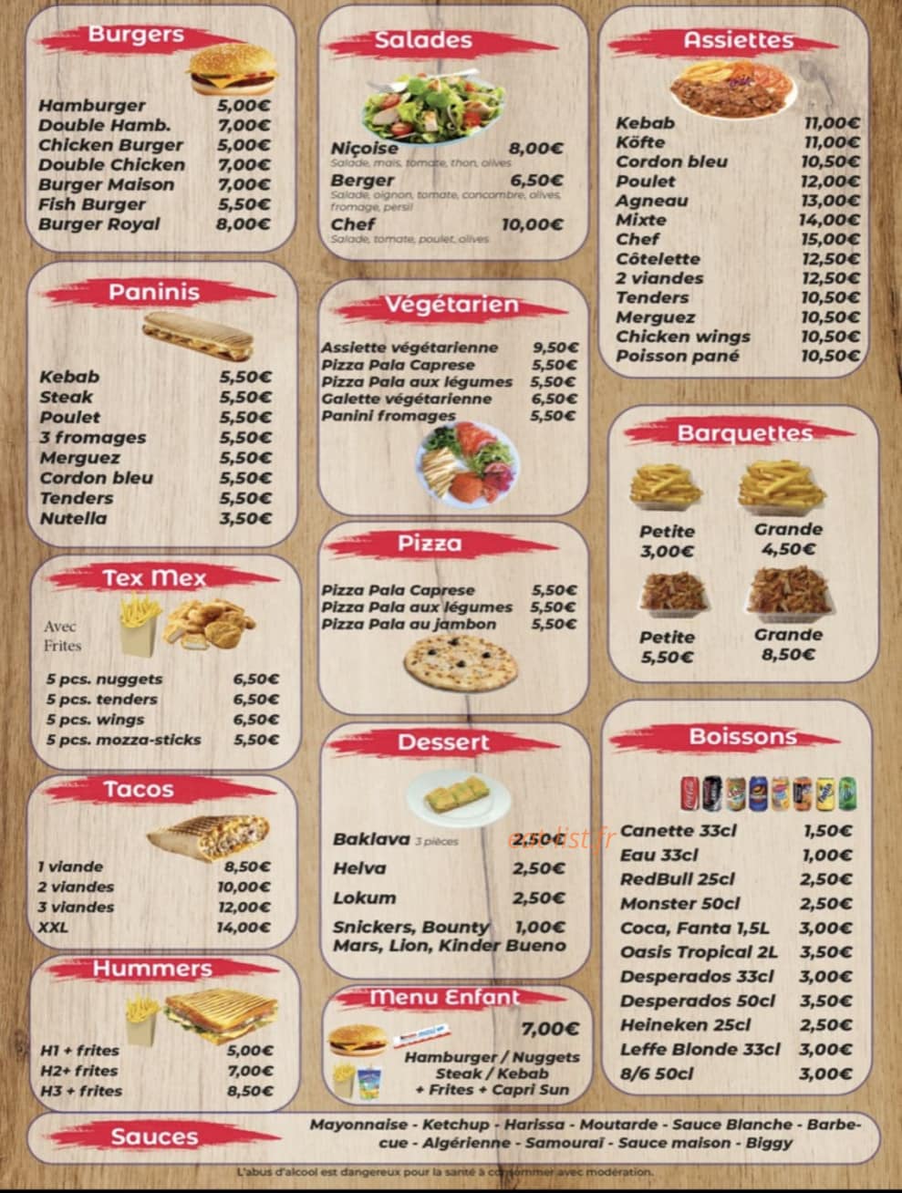 Kebab Mortain — carte page 2