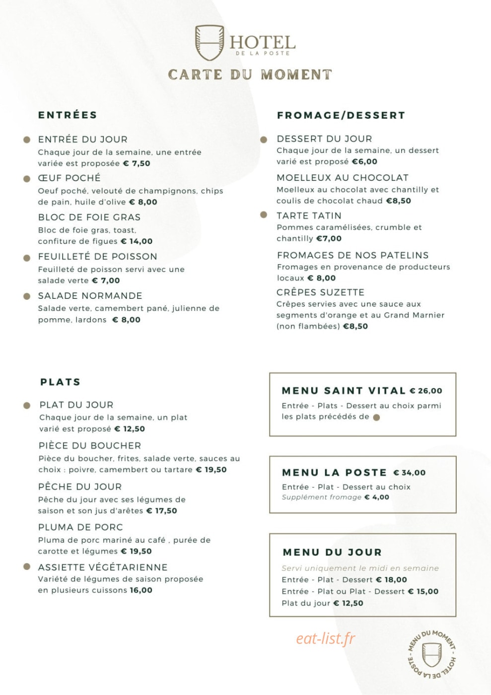 La table de Saint-Vital — carte page 1