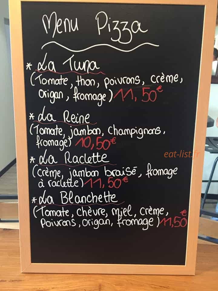 JC Brasserie — carte page 1