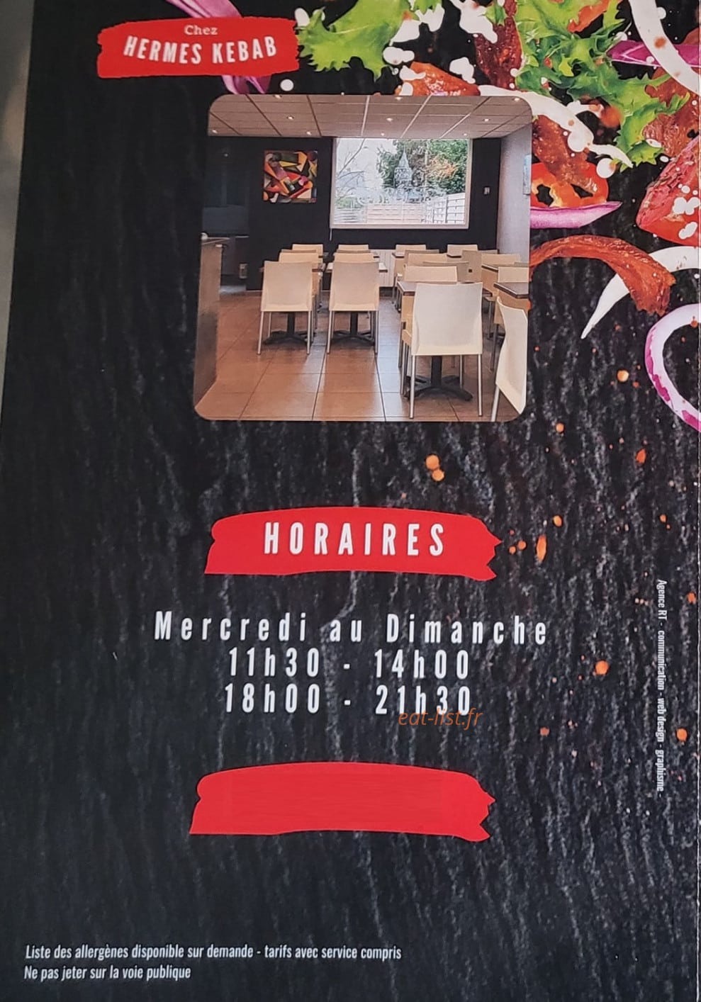 Chez Hermès Kebab — carte page 4