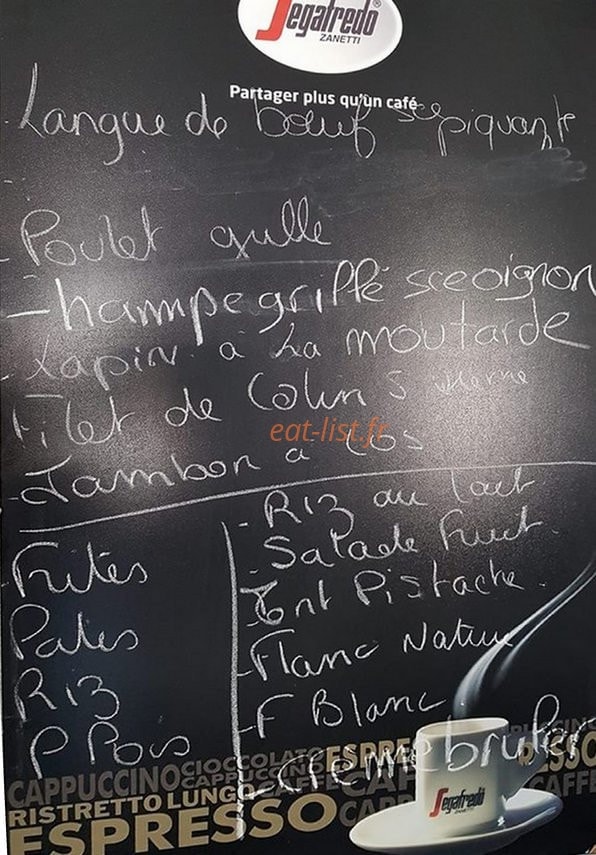 Hotel Restaurant De La Gare — carte page 1