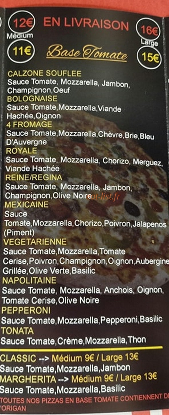 O'king pizza — carte page 3
