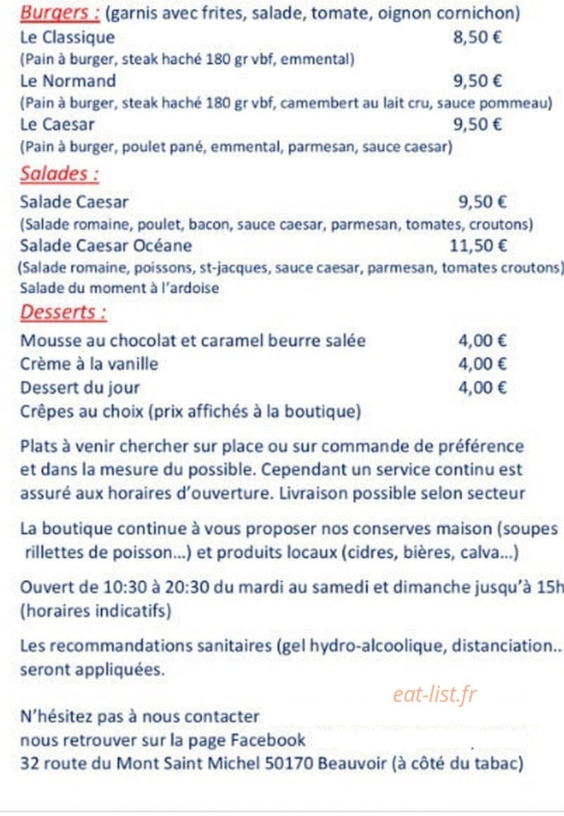 La Bisqu'in — carte page 2