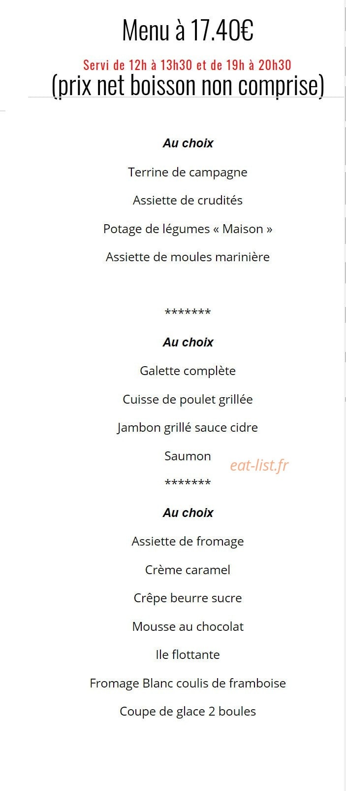 La Fermette Beauvoir — carte page 3