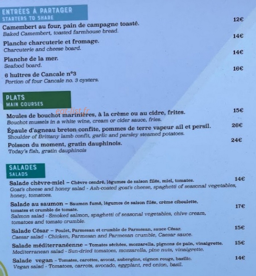 La Nouvelle Terrasse — carte page 1