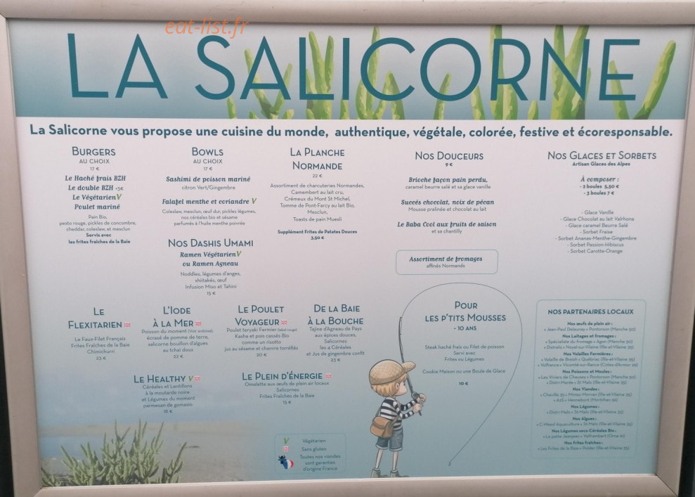 La Salicorne — carte page 1