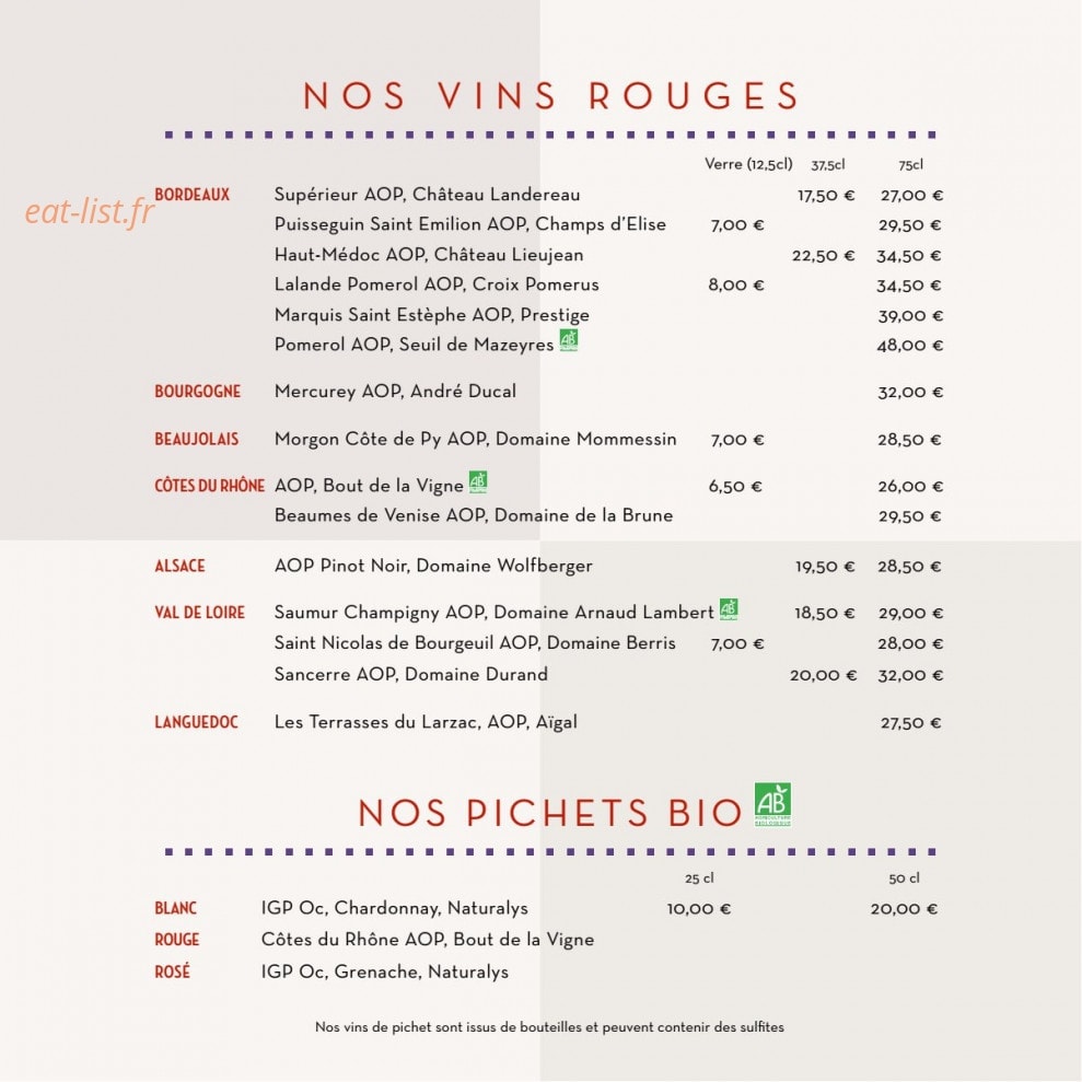 Le Relais Du Roy — carte page 9