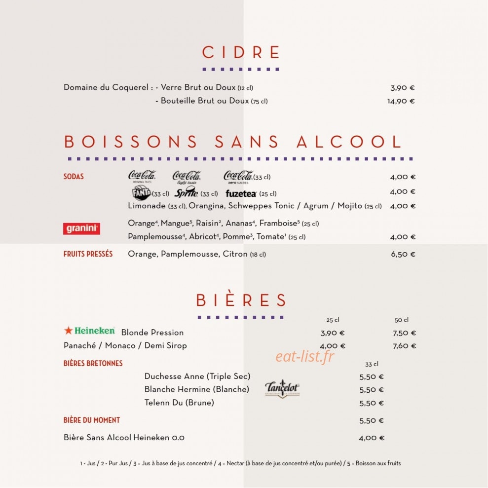 Le Relais Du Roy — carte page 10