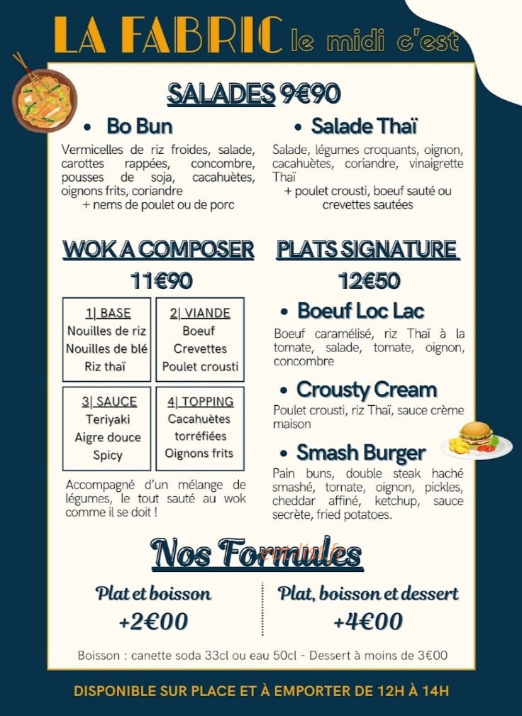 La Fabric — carte page 1