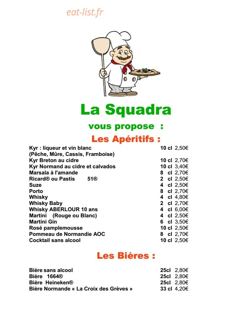 La Squadra — carte page 1