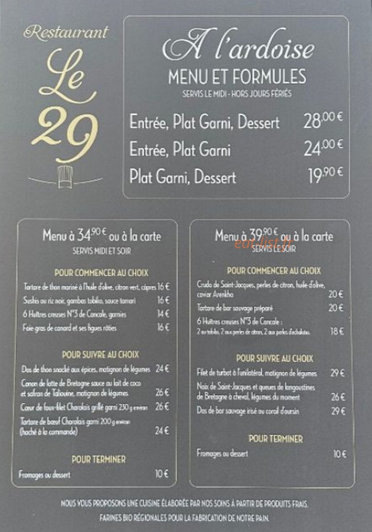 Le 29 — carte page 1