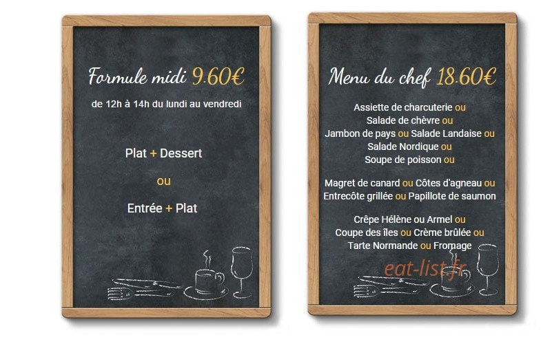 Le Grillon Pontorson — carte page 2